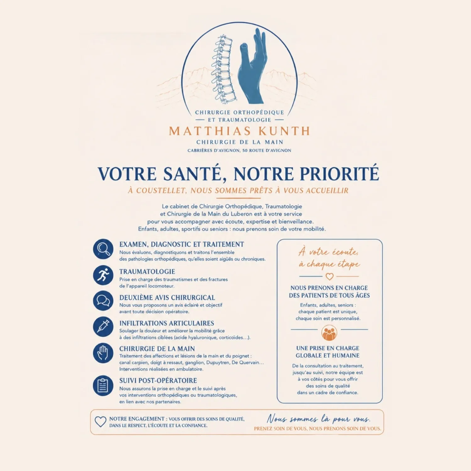Chirurgie orthopédique et Traumatologie du Luberon, Chirurgie de la main